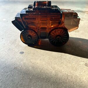 Vintage Avon Amber Glass Stage Coach cologne bottle
